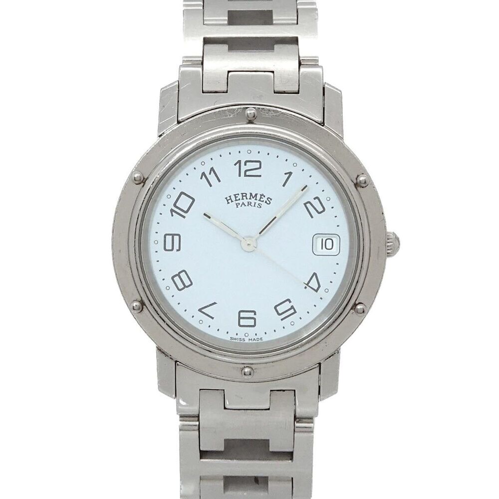 Hermes Clipper CL6 710 Men's Watch, Date Display, White Quartz Watch